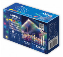 Гирлянда Бахрома Uniel ULD-B6006-080/STK MULTI IP44 UL-00012072