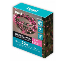 Гирлянда Роса Uniel ULD-S2000-200/DGA PINK IP20 DEW UL-00012081