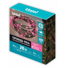 Гирлянда Роса Uniel ULD-S2000-200/DGA PINK IP20 DEW UL-00012081