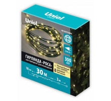 Гирлянда Роса Uniel ULD-S3000-300/DGA WARM WHITE IP20 DEW UL-00012083