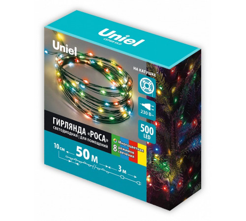 Гирлянда Роса Uniel ULD-S5000-500/DGA MULTI IP20 DEW UL-00012087 Гирлянда Роса Uniel ULD-S5000-500/DGA MULTI IP20 DEW UL-00012087