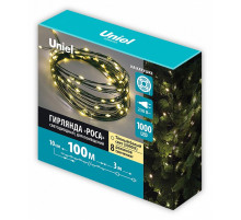 Гирлянда Роса Uniel ULD-S10000-1000/DGA WARM WHITE IP20 DEW UL-00012089