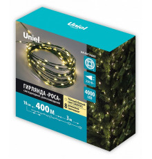 Гирлянда Роса Uniel ULD-S40000-4000/DGA WARM WHITE IP20 DEW UL-00012094