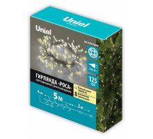 Гирлянда Роса Uniel ULD-S0500-125/DTA WARM WHITE IP20 DEWDROP UL-00012122