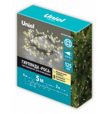 Гирлянда Роса Uniel ULD-S0500-125/DTA WARM WHITE IP20 DEWDROP UL-00012122