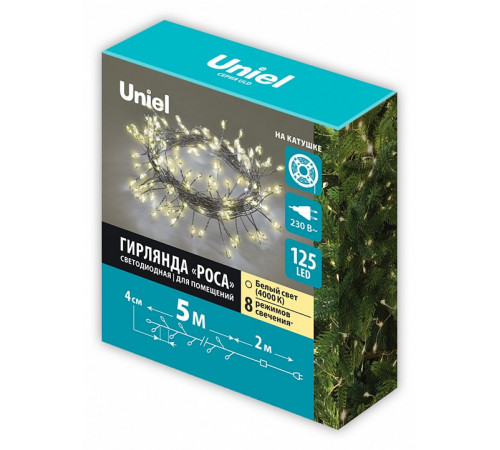 Гирлянда Роса Uniel ULD-S0500-125/DTA WARM WHITE IP20 DEWDROP UL-00012122 Гирлянда Роса Uniel ULD-S0500-125/DTA WARM WHITE IP20 DEWDROP UL-00012122