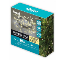 Гирлянда Роса Uniel ULD-S1000-250/DTA WARM WHITE IP20 DEWDROP UL-00012124