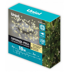 Гирлянда Роса Uniel ULD-S1000-250/DTA WARM WHITE IP20 DEWDROP UL-00012124