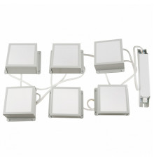 Встраиваемый светильник (6 шт.) Uniel ULP-0808 42W/4000К IP40 GRILYATO OPAL WHITE KIT06 UL-00012807