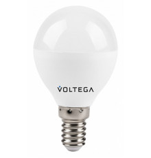 Лампа светодиодная Voltega E14 10W 2800K шар матовый VG2-G45E14warm10W 8453