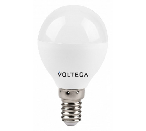Лампа светодиодная Voltega E14 10W 2800K шар матовый VG2-G45E14warm10W 8453 Лампа светодиодная Voltega E14 10W 2800K шар матовый VG2-G45E14warm10W 8453