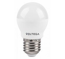 Лампа светодиодная Voltega E27 10W 4000K шар матовый VG2-G45E27cold10W 8456