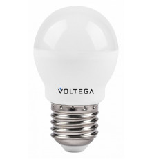 Лампа светодиодная Voltega E27 10W 4000K шар матовый VG2-G45E27cold10W 8456