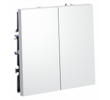 Выключатель двухклавишный Voltum S70 VLS020102