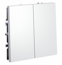 Выключатель двухклавишный Voltum S70 VLS020102