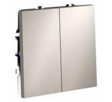 Выключатель двухклавишный Voltum S70 VLS020103
