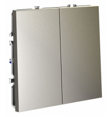 Выключатель двухклавишный Voltum S70 VLS020104