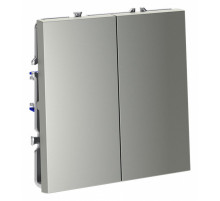 Выключатель двухклавишный Voltum S70 VLS020105