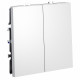 Проходной переключатель двухклавишный Voltum S70 VLS020302