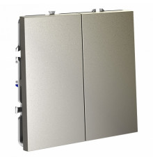 Проходной переключатель двухклавишный Voltum S70 VLS020304