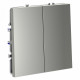 Проходной переключатель двухклавишный Voltum S70 VLS020305