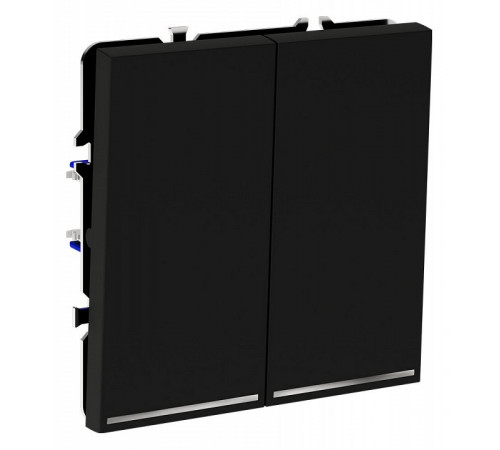 Проходной переключатель двухклавишный с подсветкой Voltum S70 VLS020408 Проходной переключатель двухклавишный с подсветкой Voltum S70 VLS020408