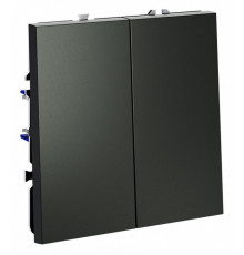 Выключатель с самовозвратом двухклавишный Voltum S70 VLS020606