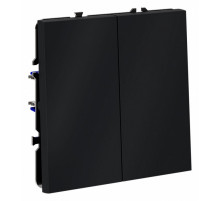 Выключатель с самовозвратом двухклавишный Voltum S70 VLS020607