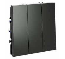 Выключатель трехклавишный Voltum S70 VLS030106