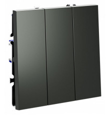 Выключатель трехклавишный Voltum S70 VLS030106