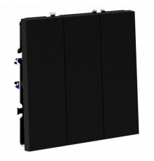 Выключатель трехклавишный Voltum S70 VLS030108