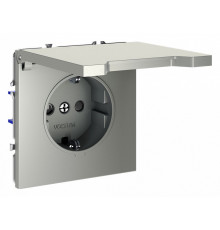 Розетка с защитными шторками и крышкой Voltum S70 VLS040304