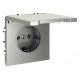 Розетка с защитными шторками и крышкой Voltum S70 VLS040304