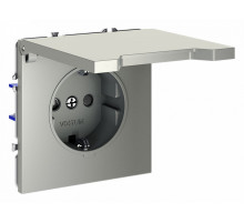 Розетка с защитными шторками и крышкой Voltum S70 VLS040305