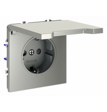 Розетка с защитными шторками и крышкой Voltum S70 VLS040305