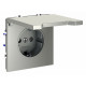 Розетка с защитными шторками и крышкой Voltum S70 VLS040305