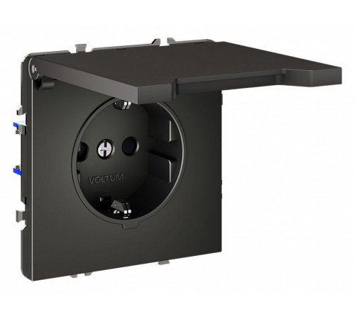 Розетка с защитными шторками и крышкой Voltum S70 VLS040306 Розетка с защитными шторками и крышкой Voltum S70 VLS040306