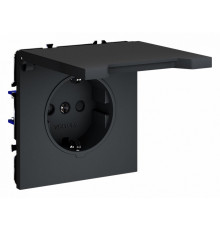 Розетка с защитными шторками и крышкой Voltum S70 VLS040307
