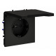 Розетка с защитными шторками и крышкой Voltum S70 VLS040308
