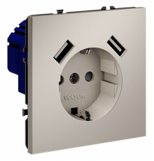 Розетка с USB, А+А Voltum S70 VLS040403