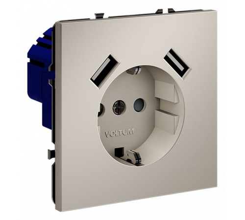 Розетка с USB, А+А Voltum S70 VLS040403 Розетка с USB, А+А Voltum S70 VLS040403