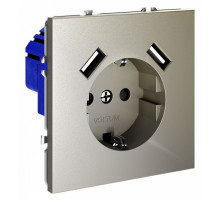 Розетка с USB, А+А Voltum S70 VLS040404