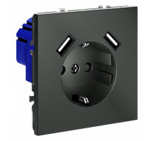 Розетка с USB, А+А Voltum S70 VLS040406