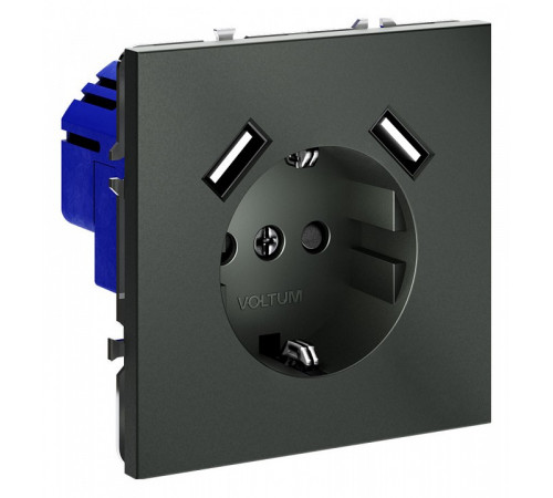 Розетка с USB, А+А Voltum S70 VLS040406