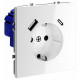 Розетка с USB, A+C Voltum S70 VLS040501