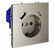 Розетка с USB, A+C Voltum S70 VLS040504
