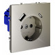 Розетка с USB, A+C Voltum S70 VLS040504