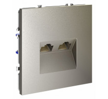Розетка компьютерная двойная Voltum S70 VLS060204
