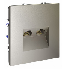 Розетка компьютерная двойная Voltum S70 VLS060204