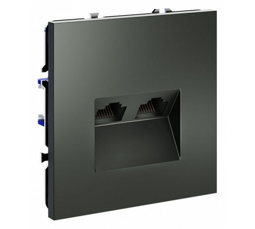Розетка компьютерная двойная Voltum S70 VLS060206 Розетка компьютерная двойная Voltum S70 VLS060206